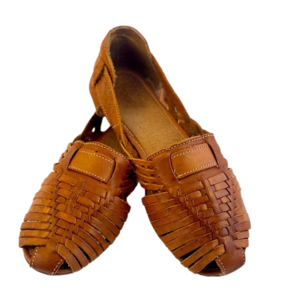 HUARACHE Tan Leather Sandal Womens size 6